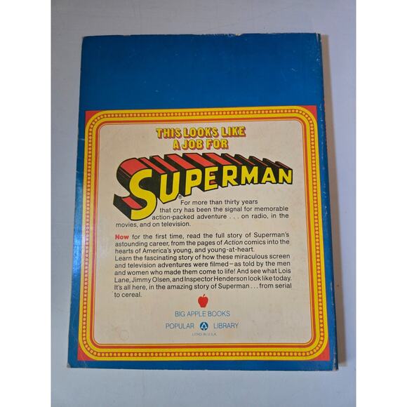 Superman Serial to Cereal by Gary Grossman 1976 Paperback Book - Picture 2 of 6